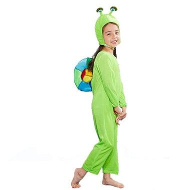 Green snail dress up, Halloween masquerade costume for children.2 pieces.