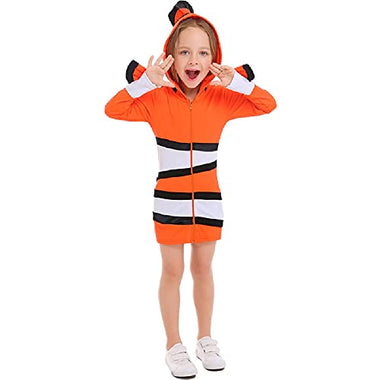 clownfish parent-child costumes,ocean theme party costumes,Halloween cosolay stage performance costumes.