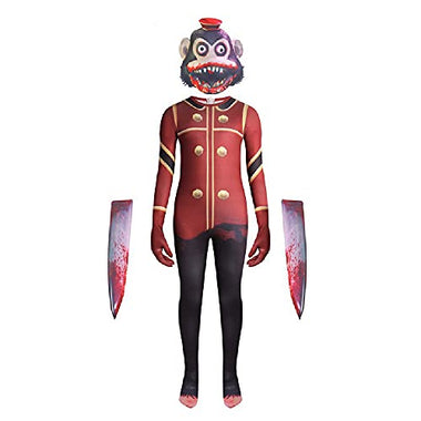 Halloween new Murder Monkeys costumes,children dark deception horror stage performance cosplay costumes.