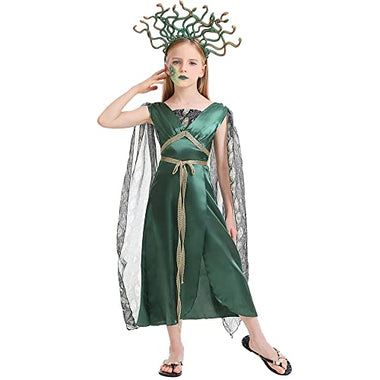 Halloween Dress Up Costumes,Children's Greek Mythology Medusa Gorgon Cosplay Performance Costumes.