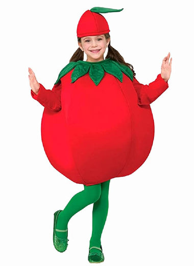 children's tomato shaped costume,children's vegetable costume,Halloween decoration cosplay costume.