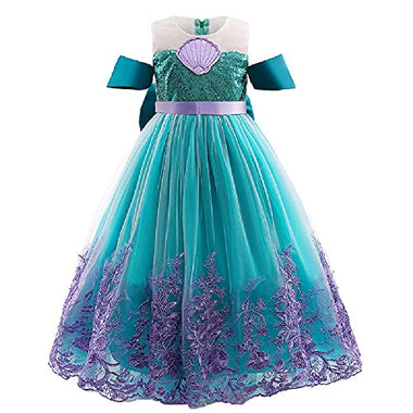Mermaid lace Princess Dress,Girls' Summer Dress,Catwalk Show Princess Dress.Fariy Dress for girls.
