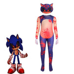 Halloween sonic dress up costume,cartoon sonic performance cosplay costumes.