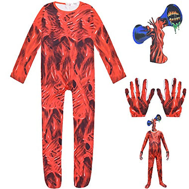 Halloween horror game Siren Head green siren head costumes,children role-playing suits.
