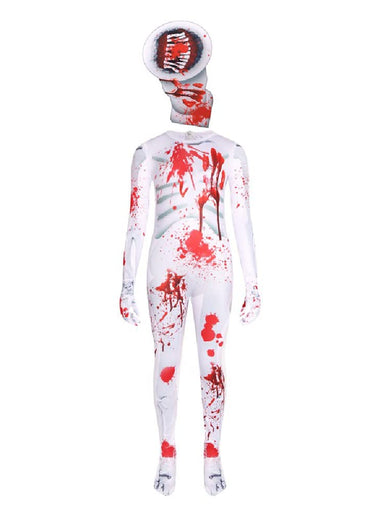 Halloween children's party performance costumes,children's siren head cosplay costumes,zipper one-piece suits.