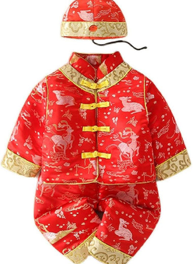new babys' chinese style suits,boys' and girls' Tang suits,chinese style velvet New Year greetings clothes.