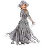 Halloween cosplay costumes,children's horror ghost bride vampire witch costumes,children stage party costumes.