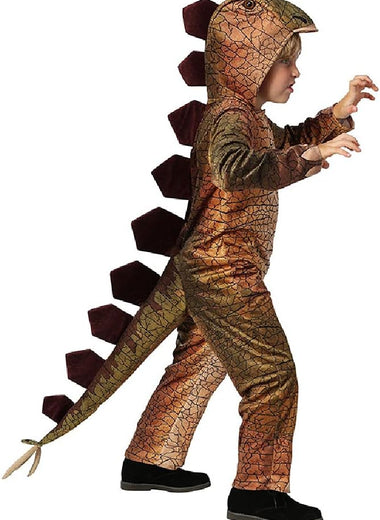 Halloween children's fancy dinosaur costume,stegosaurus cosplay costume,hooded romper jumpsuit.