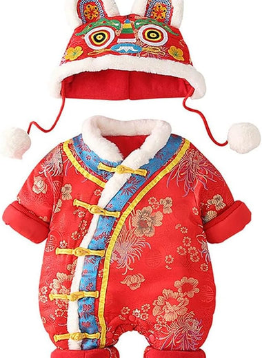 autumn and winter babys' clothes,baby-boys' Chinese style hooded jumpsuits,new year's winter clothes.