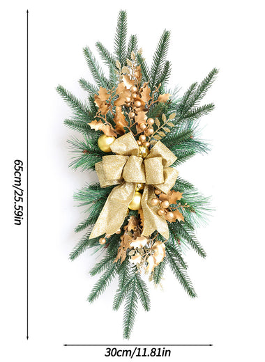 Christmas Swags Staircase Decoration Hanging Stair Teardrop Swag Garlands