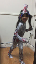 Halloween horror game Siren Head green siren head costumes,children role-playing suits.