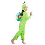 Green snail dress up, Halloween masquerade costume for children.2 pieces.