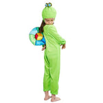Green snail dress up, Halloween masquerade costume for children.2 pieces.