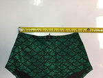 High Waisted Mermaid Fish Scale Shiny Stretchy Short