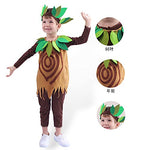 Halloween new children's Groot costumes,make-up party cute tree people stage performance costumes.