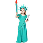Halloween Costumes,Parent-child American Statue Of Liberty Cosplay Costumes,Party Ancient Greek Girl Performance Dresses.