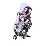 Lycra 3D Digital Printing Costumes,Women's Cape Big Spider Print Tights,Halloween Stage Performance Cosplay Costumes.