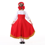 Halloween Russian National Costumes,Ukrainian Parent-Child Stage Performance Costumes,Holiday Party Cosplay Costumes.