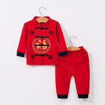 babys' New Year's clothing,chinese style boys' suit,autumn and winter red two-piece Tang suits.