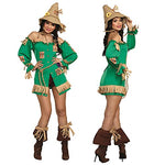 Halloween Flower Scarecrow Costumes,Cosplay Farmland Scarecrow Girl Patch Costumes,Womens' Stage Performance Costumes.