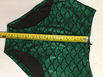 High Waisted Mermaid Fish Scale Shiny Stretchy Short