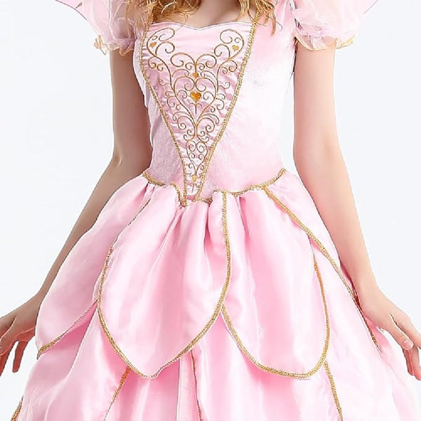 Quenny Halloween Pink Fairy Godmother Princess Dress Flower Fairy Cosp –  quenny.us