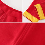 babys' New Year's clothing,chinese style boys' suit,autumn and winter red two-piece Tang suits.