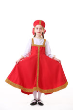 Halloween Russian National Costumes,Ukrainian Parent-Child Stage Performance Costumes,Holiday Party Cosplay Costumes.