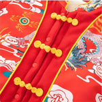 autumn and winter babys' clothes,baby-boys' Chinese style hooded jumpsuits,new year's winter clothes.