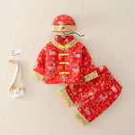 new babys' chinese style suits,boys' and girls' Tang suits,chinese style velvet New Year greetings clothes.