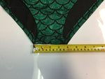 High Waisted Mermaid Fish Scale Shiny Stretchy Short