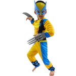 Halloween Metal Wolf Children's Performance Costume Set Cosplay One Piece Muscle Clothes