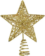 Christmas Tree Star Topper Xmas Tree Topper Star Christmas Decoration Glittered Tree-top Star