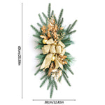 Christmas Swags Staircase Decoration Hanging Stair Teardrop Swag Garlands