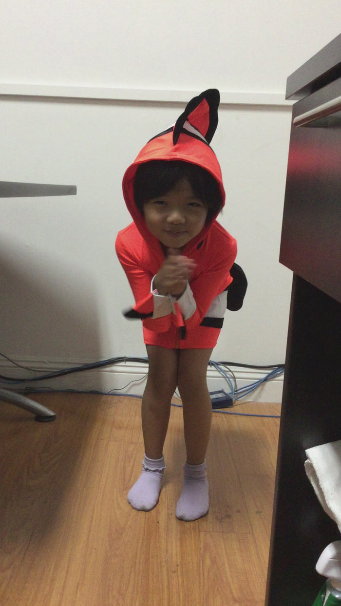 clownfish parent-child costumes,ocean theme party costumes,Halloween cosolay stage performance costumes.