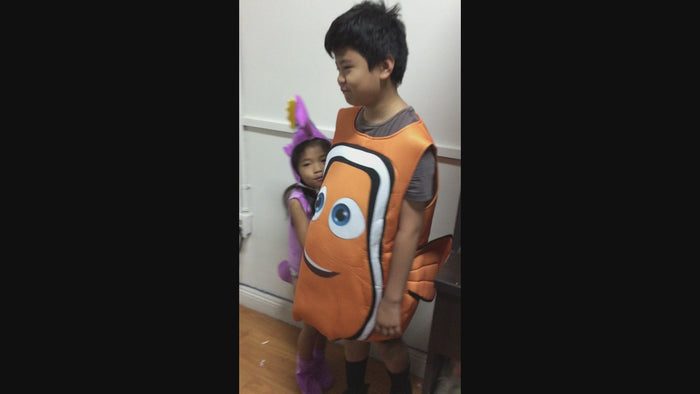Halloween Adult's Clownfish Costumes,Sea Animal Stage Performance Costumes,Composite Sponge Nemo Cosplay Costumes.