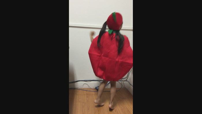 children's tomato shaped costume,children's vegetable costume,Halloween decoration cosplay costume.