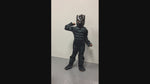 Halloween black panther cosplay costumes,children's performance costumes,anime performance muscle costumes.